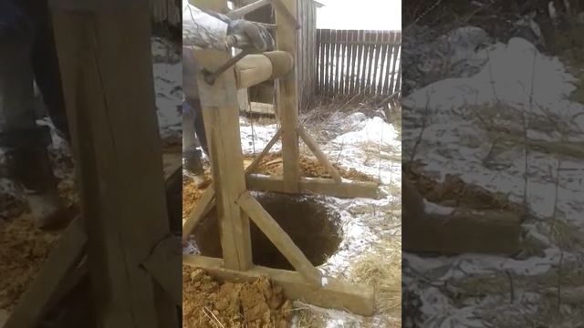 Как копать колодец,выкопать колодец зимой легко смотреть онлайн
