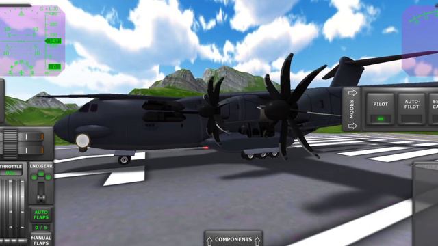 TFS GUNSHIP MOD Review | Turboprop Flight Simulator смотреть онлайн