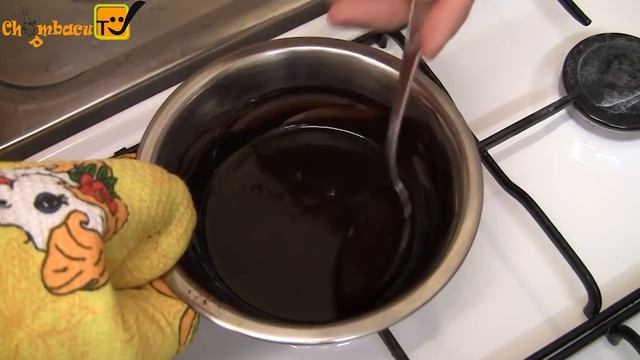 Рецепт шоколадной глазури для торта | Шоколадная глазурь из какао со сметаной смотреть онлайн
