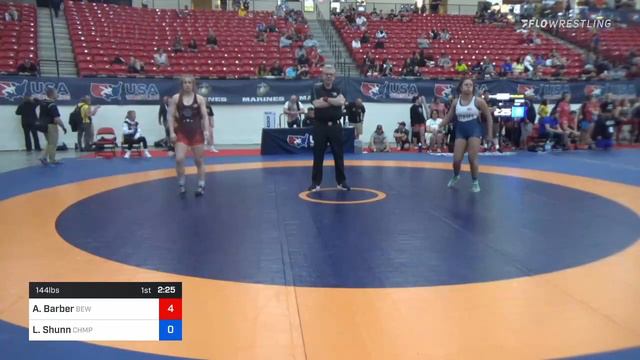 144 Lbs 7th Place - Aspen Barber, Betterman Elite Wrestling Vs Lizzie Shunn, Champions Wrestling C смотреть онлайн