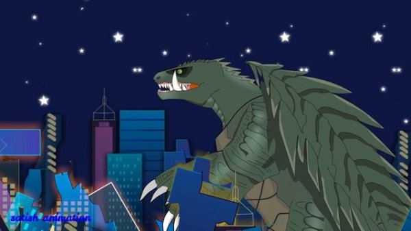 Godzilla vs Gamera part 1 - One Will Die | Satish Animation