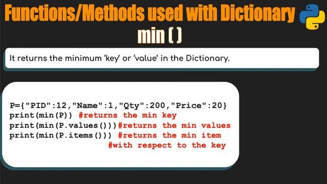 Functions in Dictionary, Python_Part-IV(Class XI, CBSE) смотреть онлайн