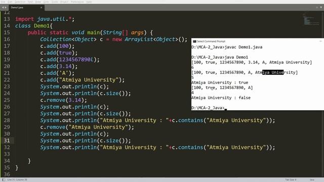 Java Collection Framework Part-2 (search for object, clear collection & isEmpty) Practical Demo смотреть онлайн