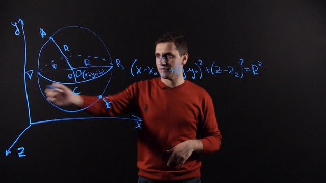 Геометрия 11 класс: Сфера и шар. Уравнение сферы. Площадь сферы смотреть онлайн