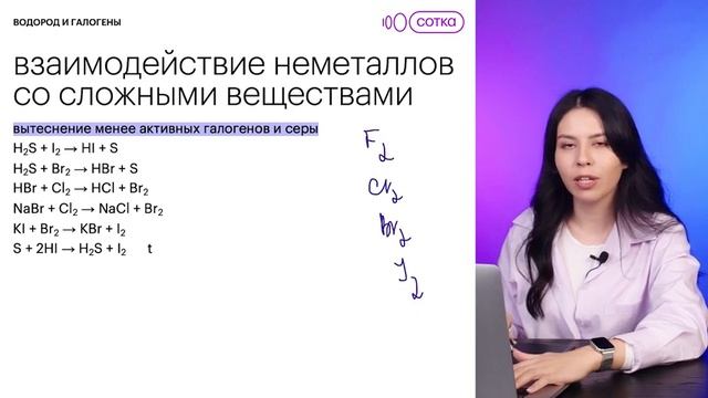 Водород и галогены | Химия с Юлией Вишневской смотреть онлайн