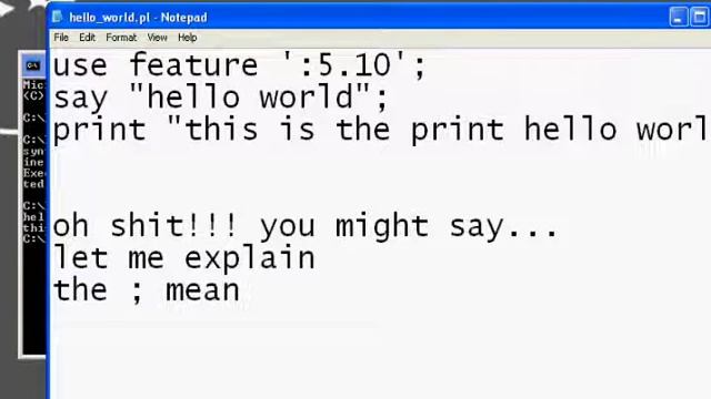 perl hello world tutorial смотреть онлайн