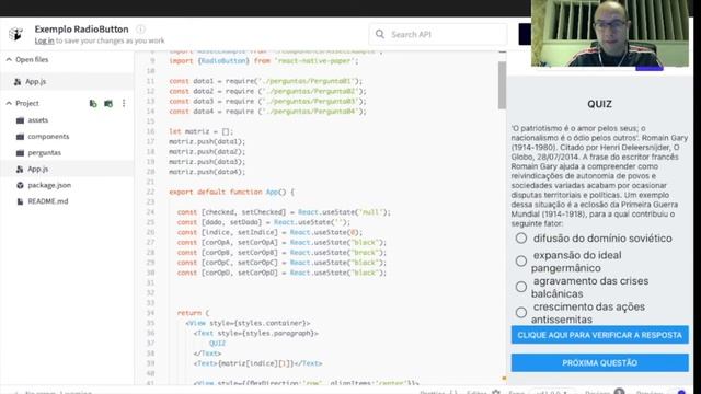 [Aula 40] React Native - Quiz - Uso do ScrollView смотреть онлайн