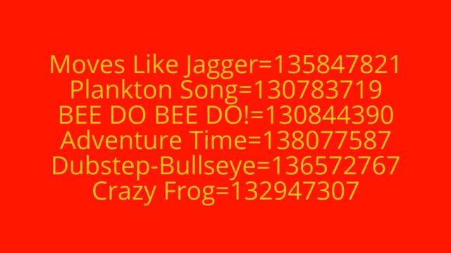 Roblox - Boombox Codes
