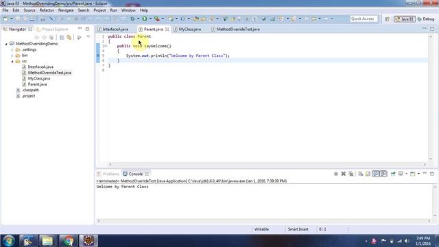 Java method overriding (Instance method preference) | Java Tutorial смотреть онлайн