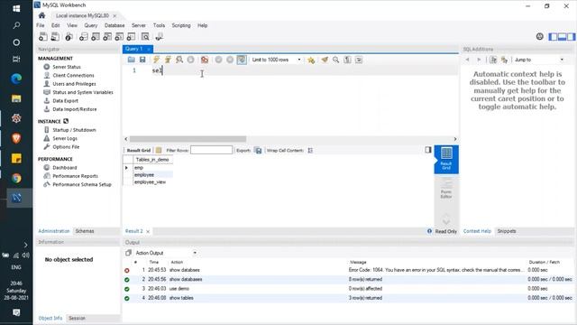 TABLE STRUCTURE IN MYSQL смотреть онлайн