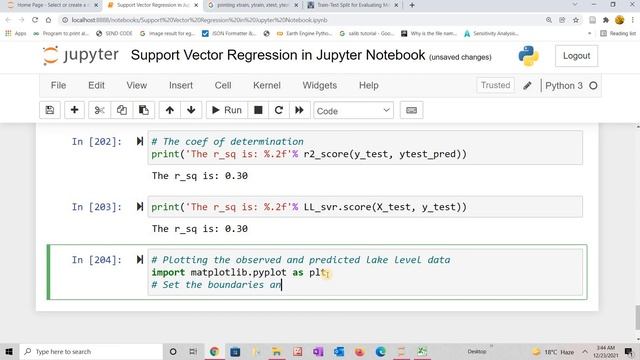 Support Vector Regression in Jupyter Notebook смотреть онлайн