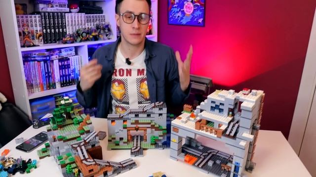 МАЙНКРАФТ - ОГРОМНЫЙ НАБОР ГОРНАЯ ПЕЩЕРА