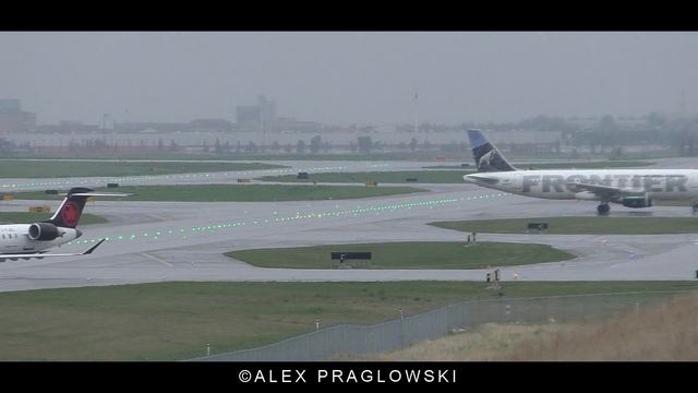 INAUGURAL FLIGHT! Frontier Airlines A320-200 Landing and Takeoff at Calgary Airport смотреть онлайн
