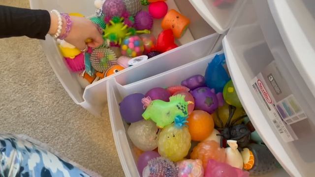 ORGANIZING MY GIANT FIDGET COLLECTION! ??*ODDLY SATISFYING* Pop It + Squishmallow Collection Tour!