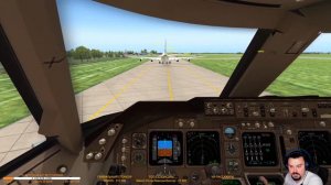X-plane 11 |  Краснодар URKK - Бургас LBBG | Sparky Boeing 747-400 Rossiya airlines | Королева небе