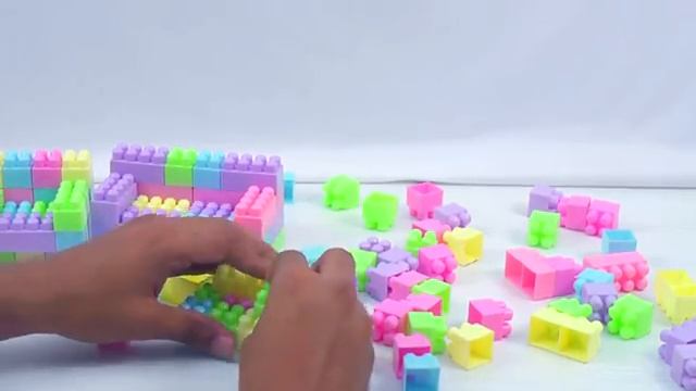 Making of Sofa Sets with Building Blocks | Building Blocks for Children | Blocks for kids смотреть онлайн
