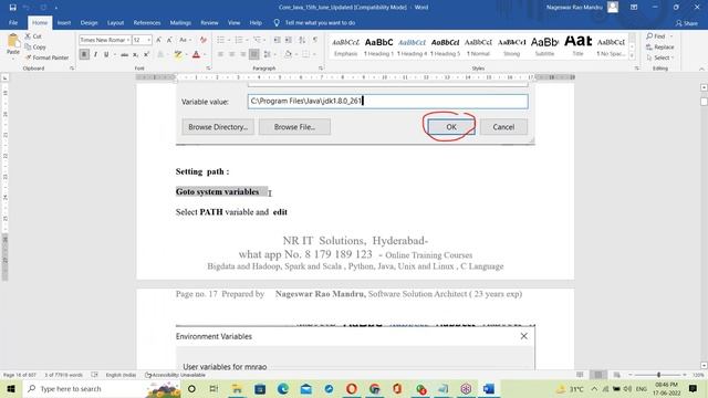 CORE JAVA tutorials || Demo - 5 || by Mr. Nageswar Rao On 17-06-2022 @8PM IST смотреть онлайн
