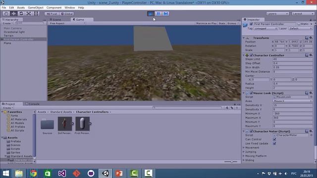 Лекция 40: Контроллер от первого лица смотреть онлайн
