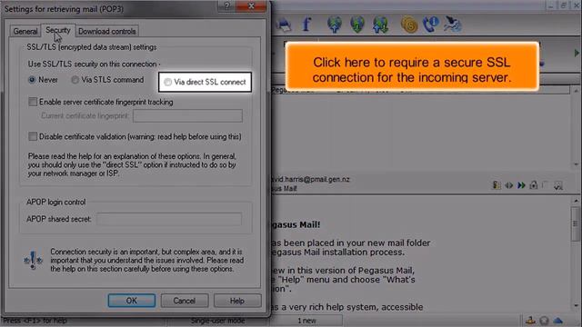 Pegasus Mail: How to Configure a POP Email Account with SSL смотреть онлайн