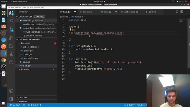 GO + REACT Fullstack App - RealTime Chat PART- 6 смотреть онлайн