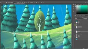 Как нарисовать фон для мультфильма?