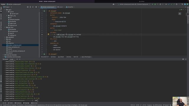 Как запустить php composer внутри докер контейнера? смотреть онлайн