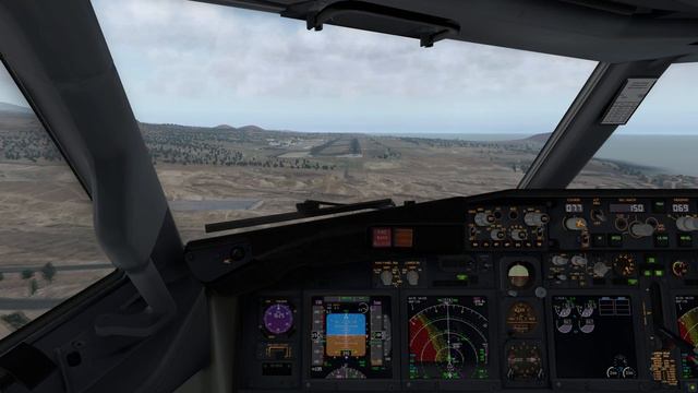 X-Plane 11 | ZIBO 737 Mod | Landing practice at GCTS (Rwy 07) смотреть онлайн