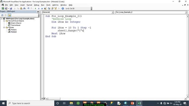 How to use reverse order in for loop in Excel VBA смотреть онлайн