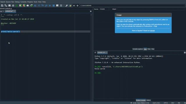 Basic print function in python- Using Python IDLE смотреть онлайн