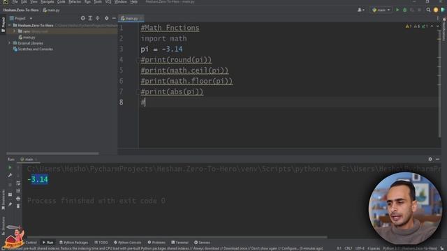 Learn Python in Arabic - Leeson #007 - Math Function смотреть онлайн