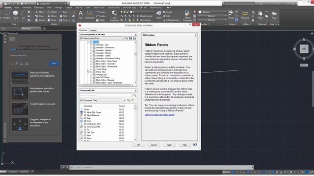 AutoCAD Ribbon- Understand The AutoCAD Interface In 2016 смотреть онлайн