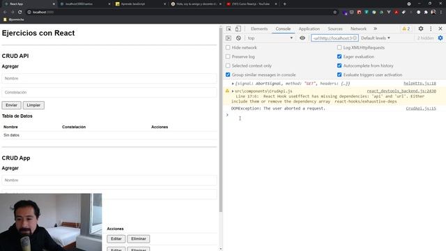 Curso React: 34. CRUD API: Inicializar el estado con AJAX ( 3 / 5 ) - jonmircha смотреть онлайн