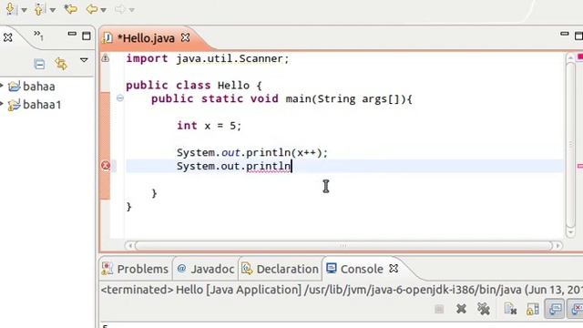 java tutorial - 6 - increment & decrement - تعلم البرمجة بلغة جافا смотреть онлайн