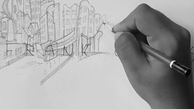 architectural sketch from architects name (FrankGehry ) смотреть онлайн
