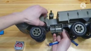 Обзор модели rc «MX Model» Военный грузовик USA HEMTT 6x6 масштаб 1/12 (fayee fy004)