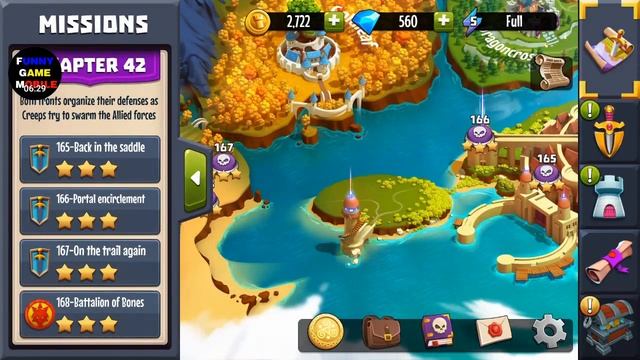 FGMobile - Castle Creeps TD: Chapter 42 - Level 168 - Battalion of Bones ( Without Sentinel ) смотреть онлайн