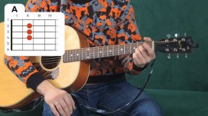 Урок 11. Аккорд А. Самое быстрое обучение на гитаре от Мясникова.