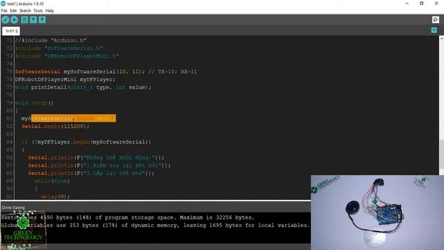 Arduino | Phát âm thanh bằng DFPlayer mini + PAM8403 смотреть онлайн