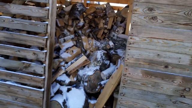 Сарай с дровеником. Своими руками. Обзор. смотреть онлайн