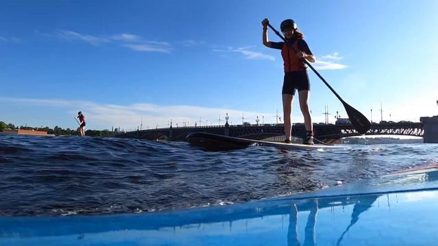 САП прогулка по рекам и каналам в центре СПб SUP SURF CAMP смотреть онлайн