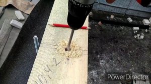 Мауэрлат , как просто разметить отверстия под шпильки. Установка мауэрлата в одного