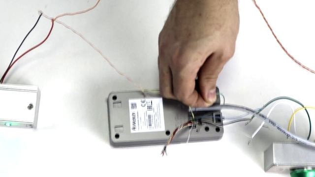 Подключение электро замка и кнопки выхода к Ip - домофону Hikvision