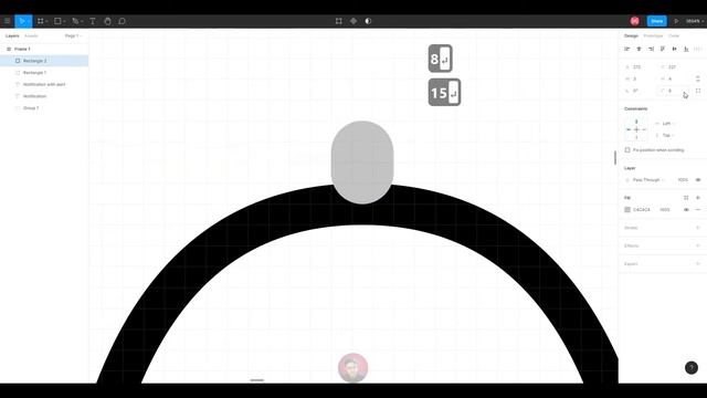 How to make Notification Icon in Figma (Tutorials & Speedart) - Daily UI #3 смотреть онлайн