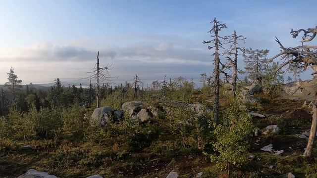 Красивейший вид с места Силы горы Воттоваара смотреть онлайн