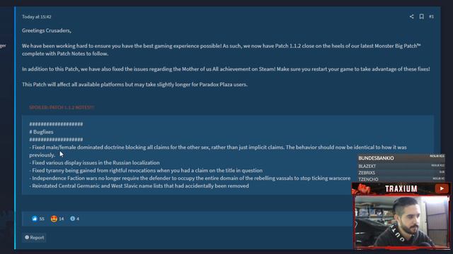 Lanzado el hotfix 1.1.2 de Crusader Kings 3 - Notas del Parche смотреть онлайн