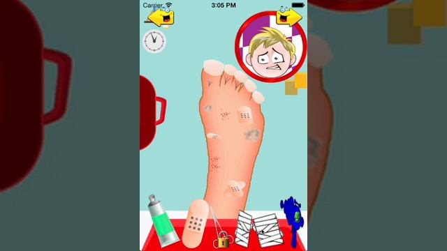 Little Crazy Foot(toe) Doctor(dr) - kids games смотреть онлайн