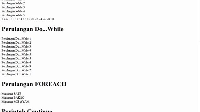 Perintah Break & Continue pada PHP смотреть онлайн