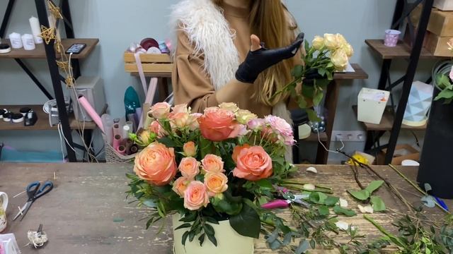 Композиция для любимой / собираем шляпную коробку смотреть онлайн