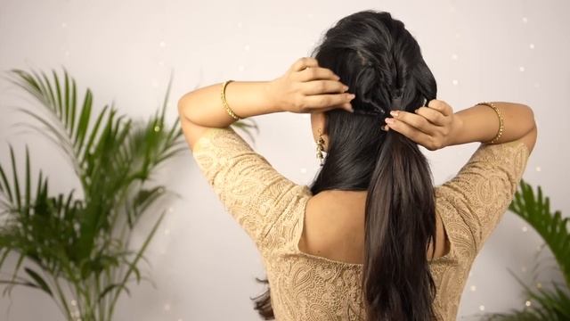 Simple And Elegant Hairstyle For Festivals смотреть онлайн