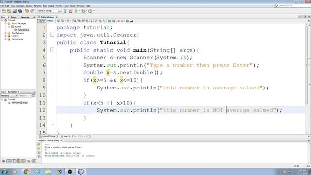 Beginning Java Tutorial: 22 Interactive program demonstrating If statements and logical operators смотреть онлайн